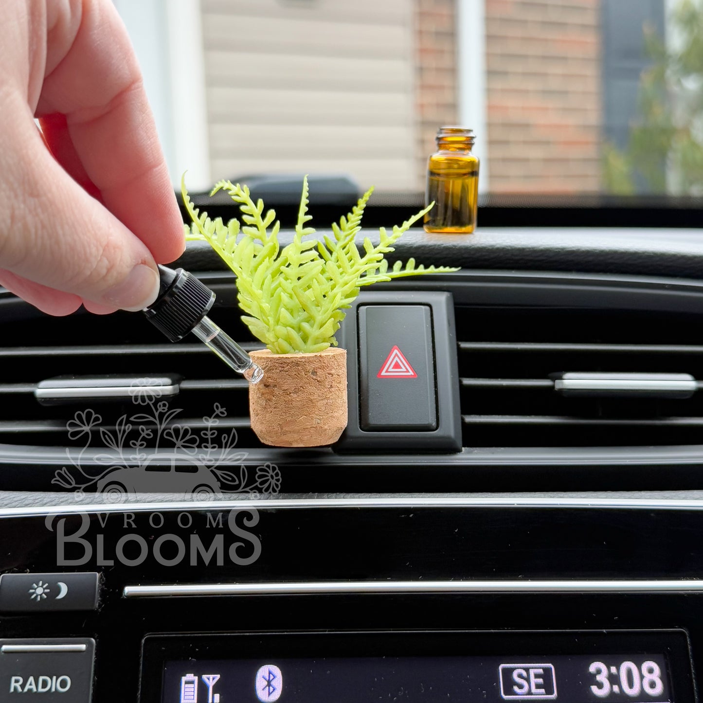 Fern Vent Clip Car Air Freshener Diffuser | Reusable & Handmade in the USA