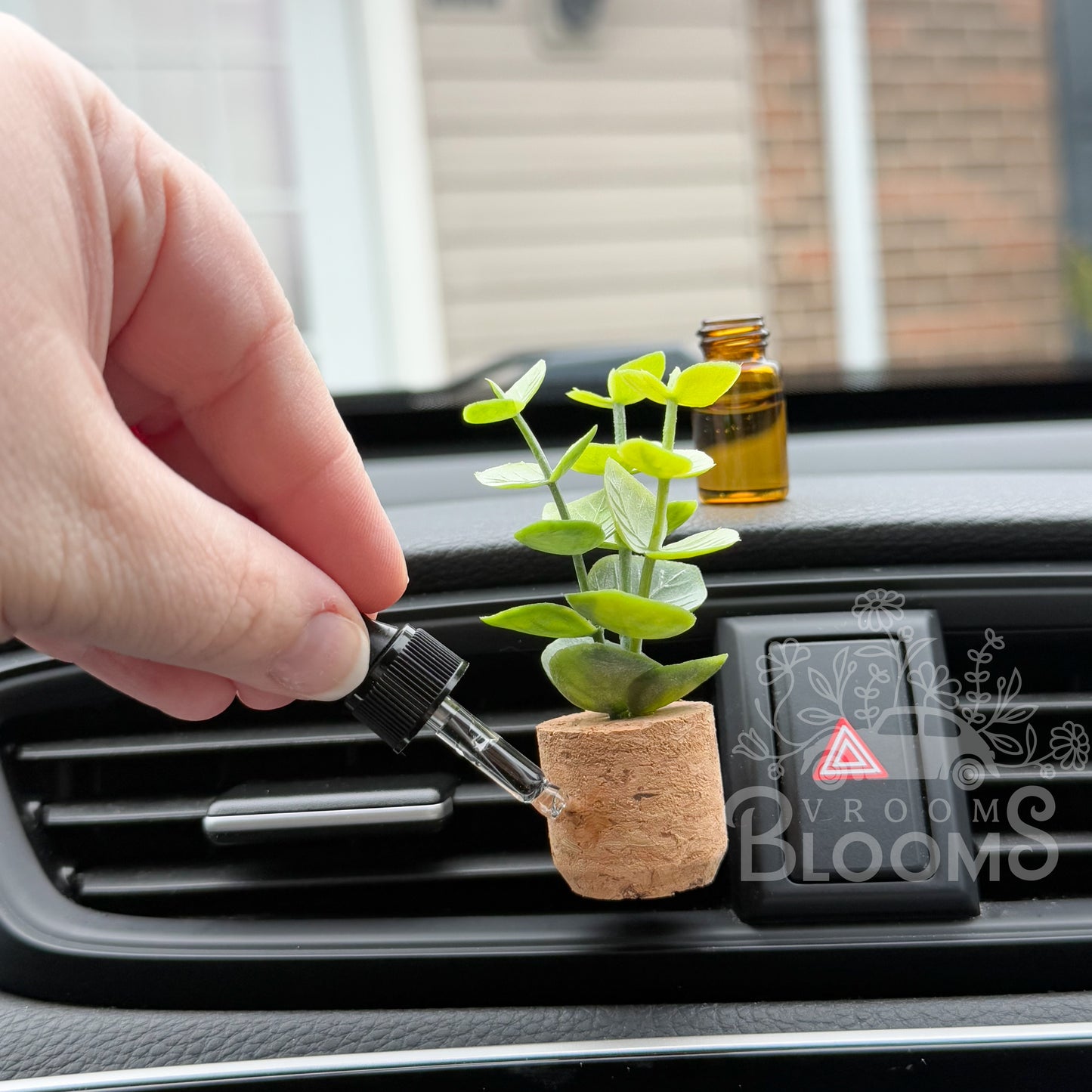 Eucalyptus Plant Vent Clip Car Air Freshener Diffuser | Reusable & Handmade in the USA