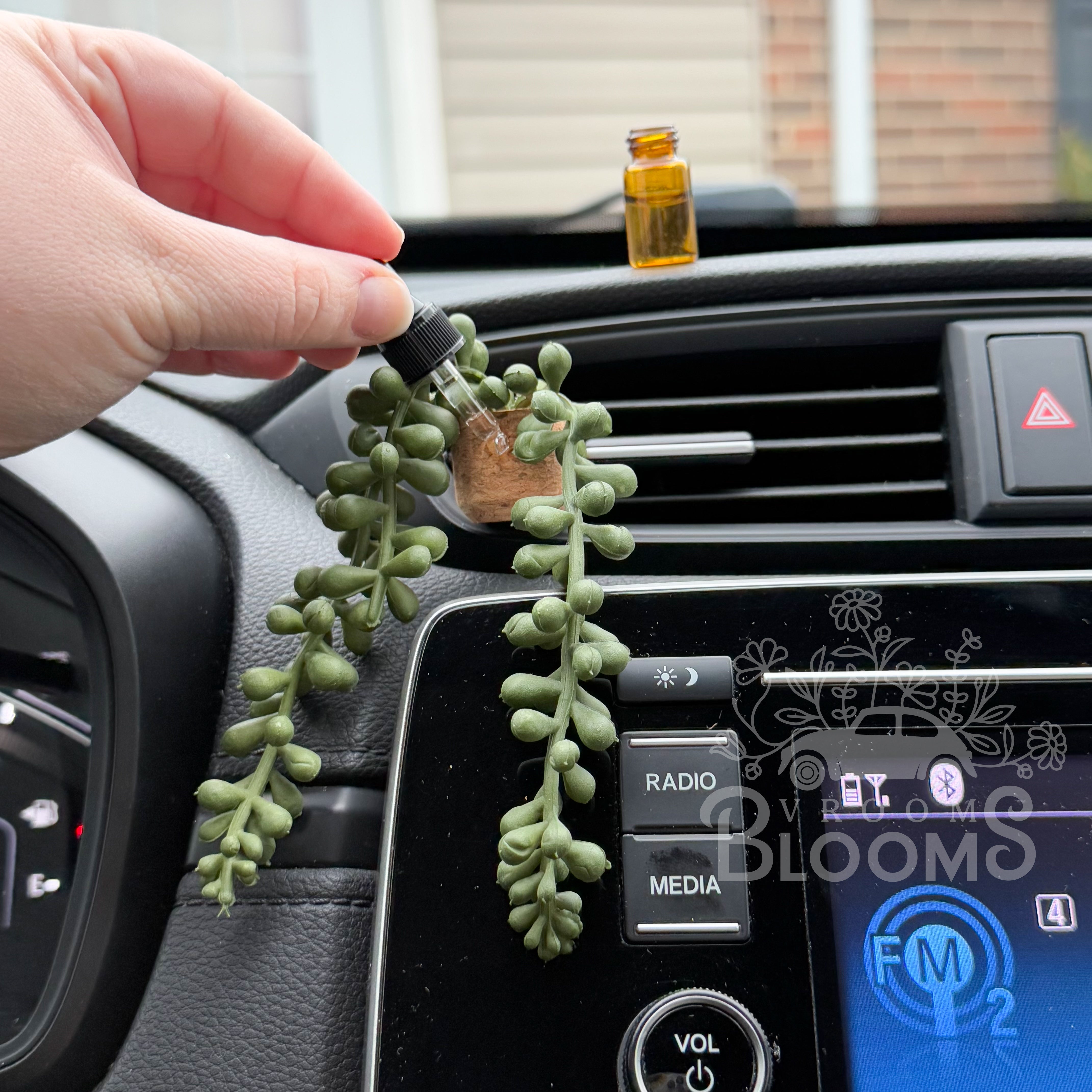 succulent air freshener Hanging Pearl Succulent Plant Vent Clip Car Air Freshener Diffuser