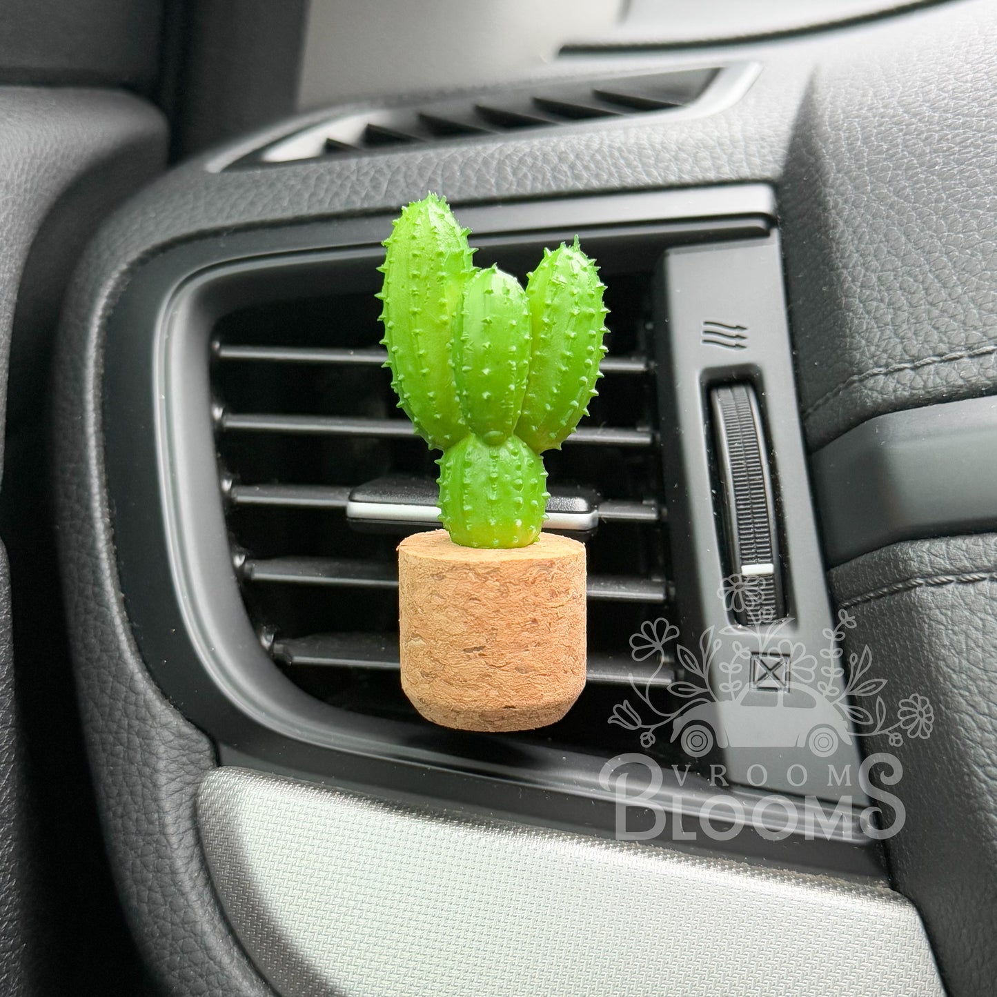 Cactus Vent Clip Car Air Freshener Diffuser | Reusable & Handmade in the USA