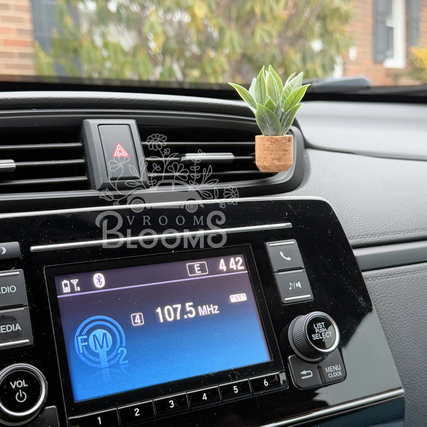 Tall Leafy Plant Vent Clip Car Air Freshener Diffuser | Reusable & Handmade in the USA