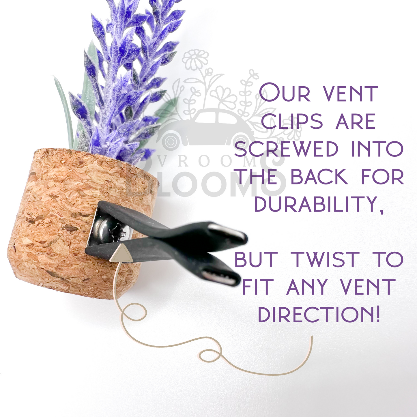 Hanging Pearl Succulent Plant Vent Clip Car Air Freshener Diffuser | Reusable & Handmade in the USA