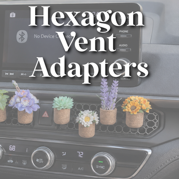 Hexagonal Honeycomb Car Vent Adapters