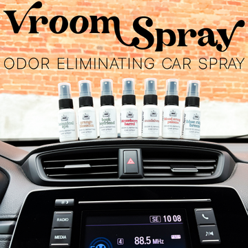 Vroom Spray Odor Eliminating Car Air Freshener & Interior Spray - Handmade in the USA