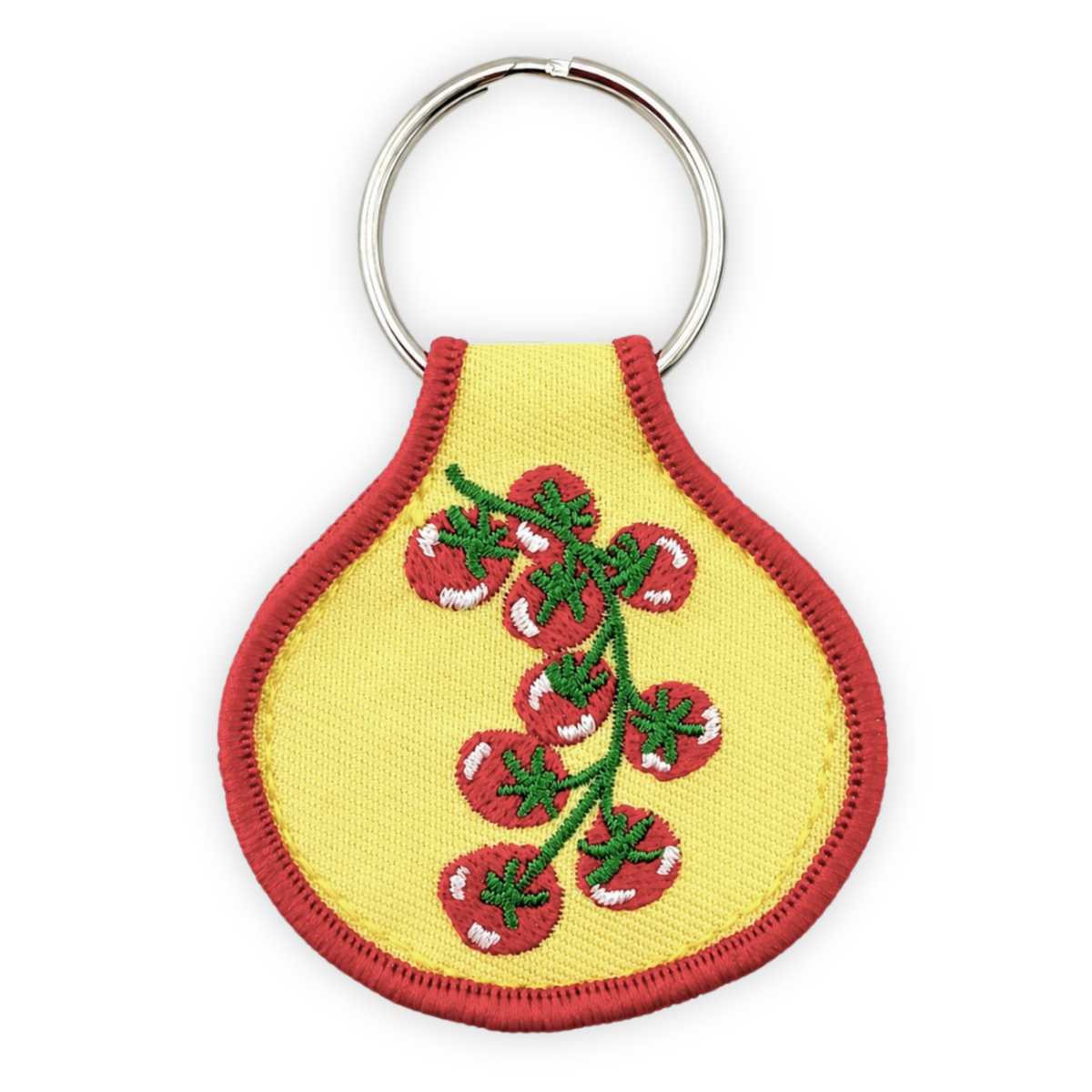Embroidered Patch Keychain - Tomato Vine