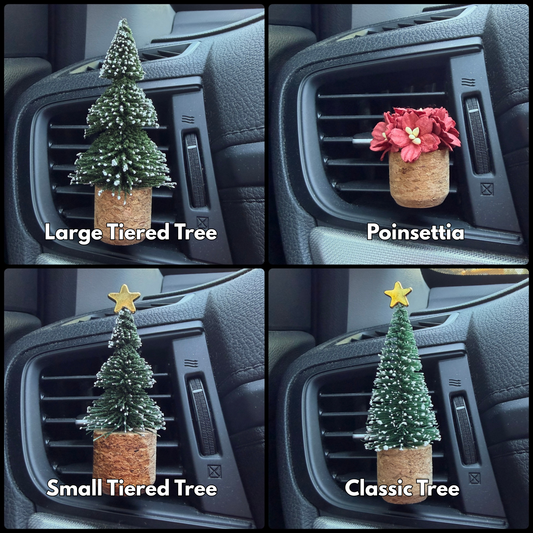 Christmas Vent Clip Car Air Freshener Diffuser | Reusable & Handmade in the USA