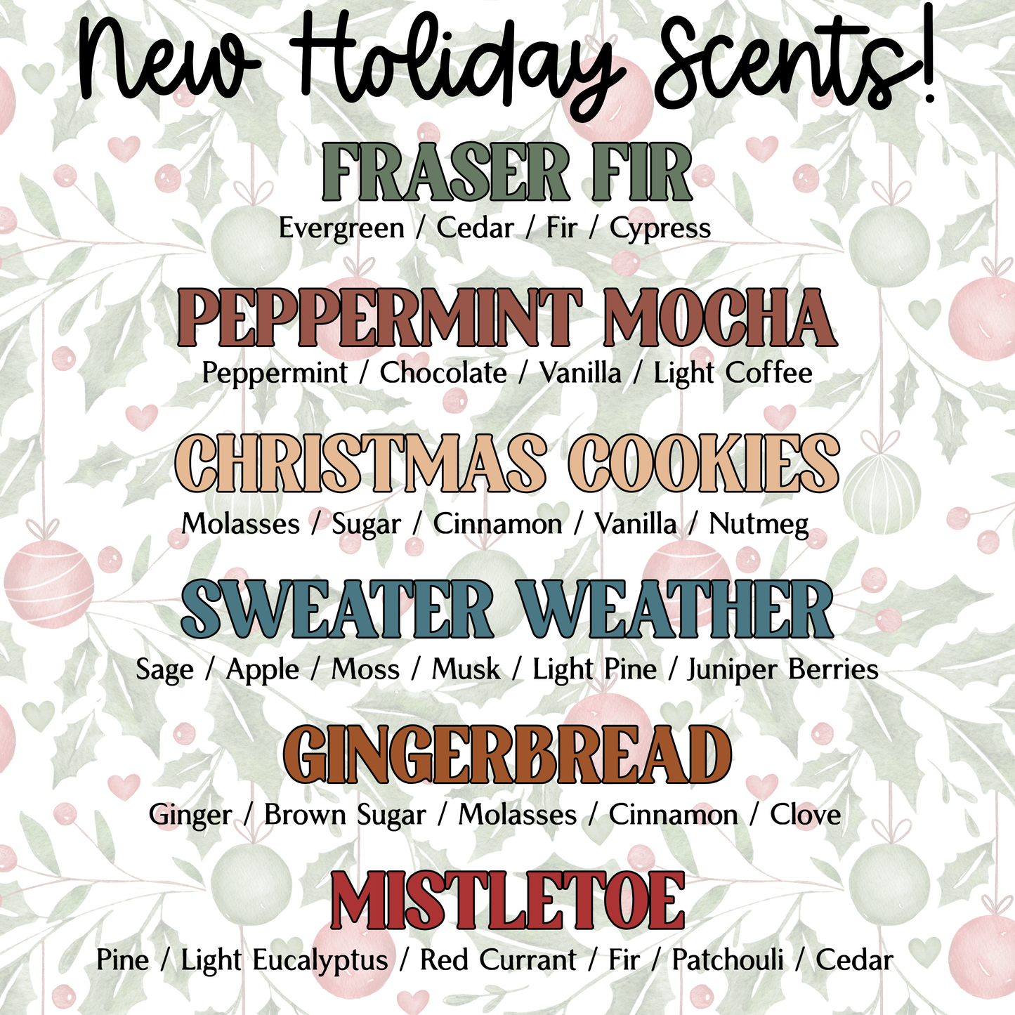 Christmas Vent Clip Car Air Freshener Diffuser | Reusable & Handmade in the USA