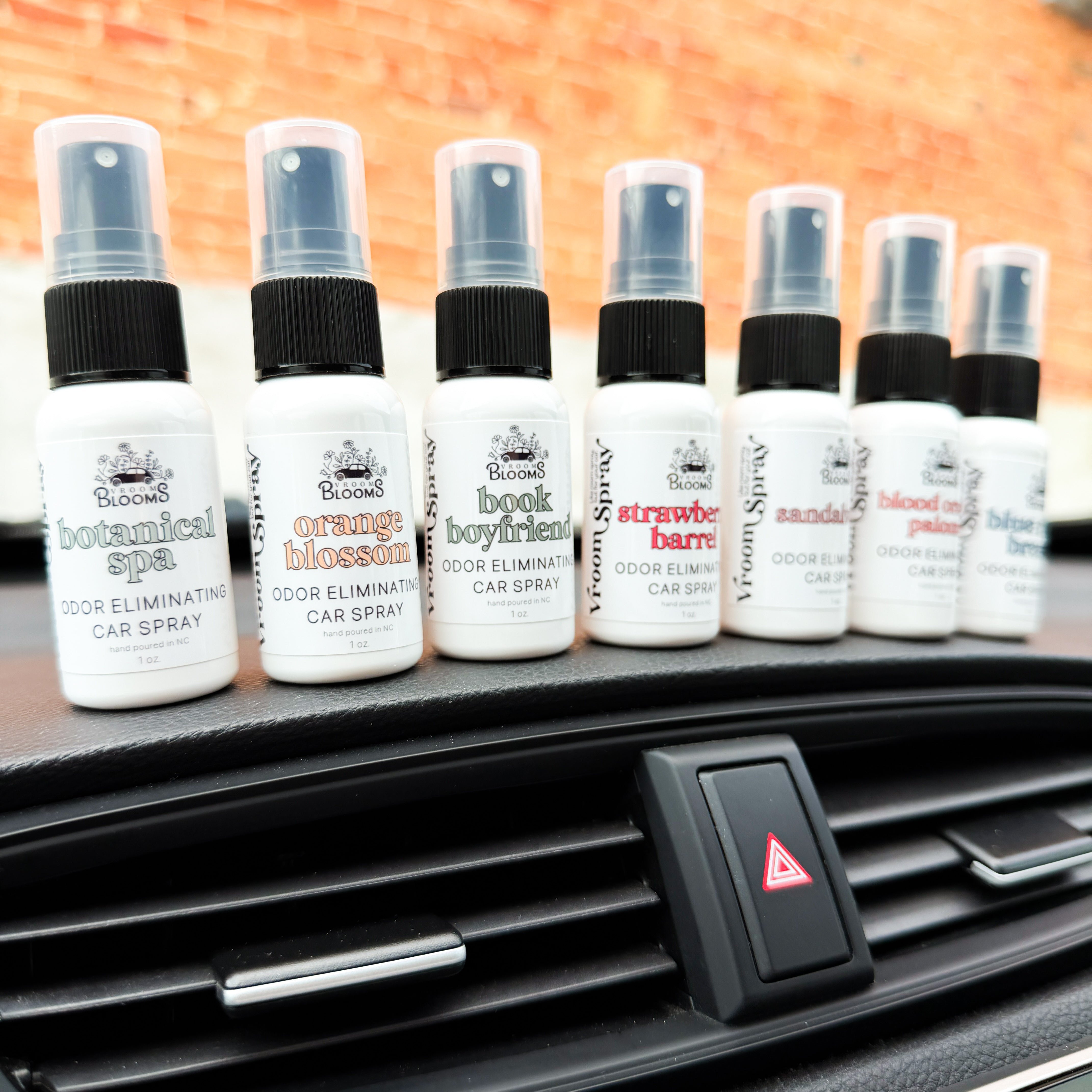 Vroom Spray Odor Eliminating Car Air Freshener & Interior Spray - Handmade in the USA