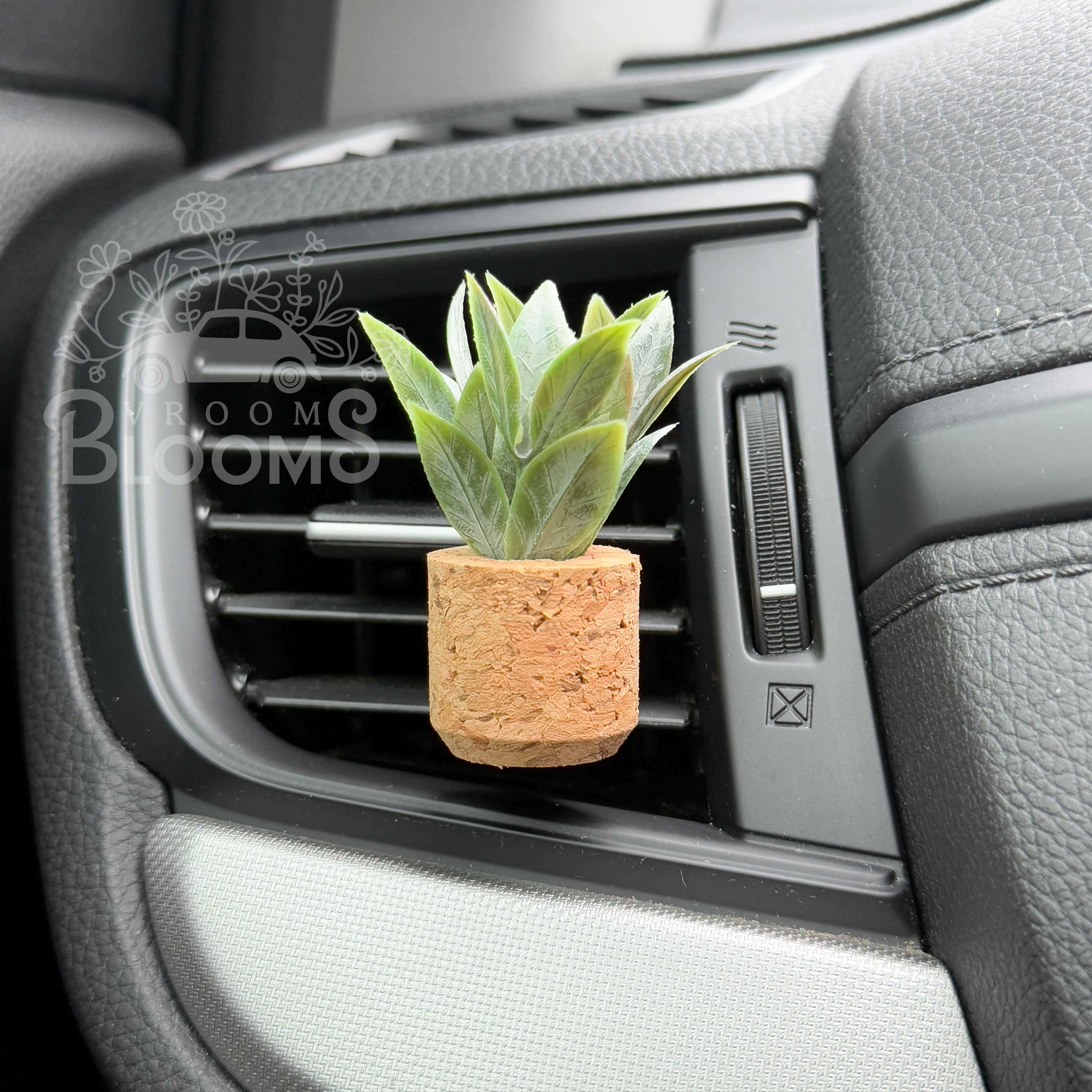 Short Leafy Plant Vent Clip Car Air Freshener Diffuser | Reusable & Handmade in the USA