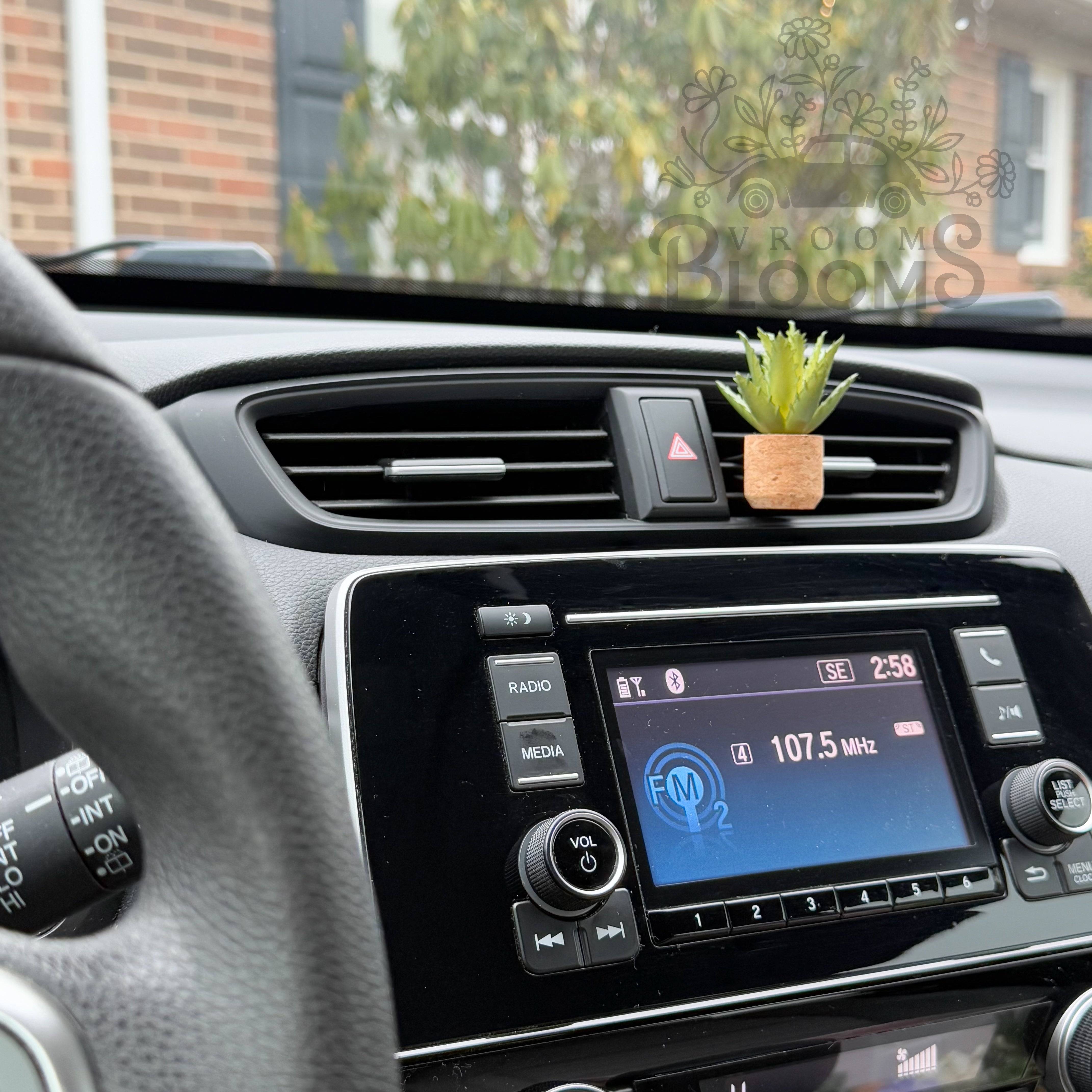 Short Aloe Vera Vent Clip Car Air Freshener Diffuser | Reusable & Handmade in the USA