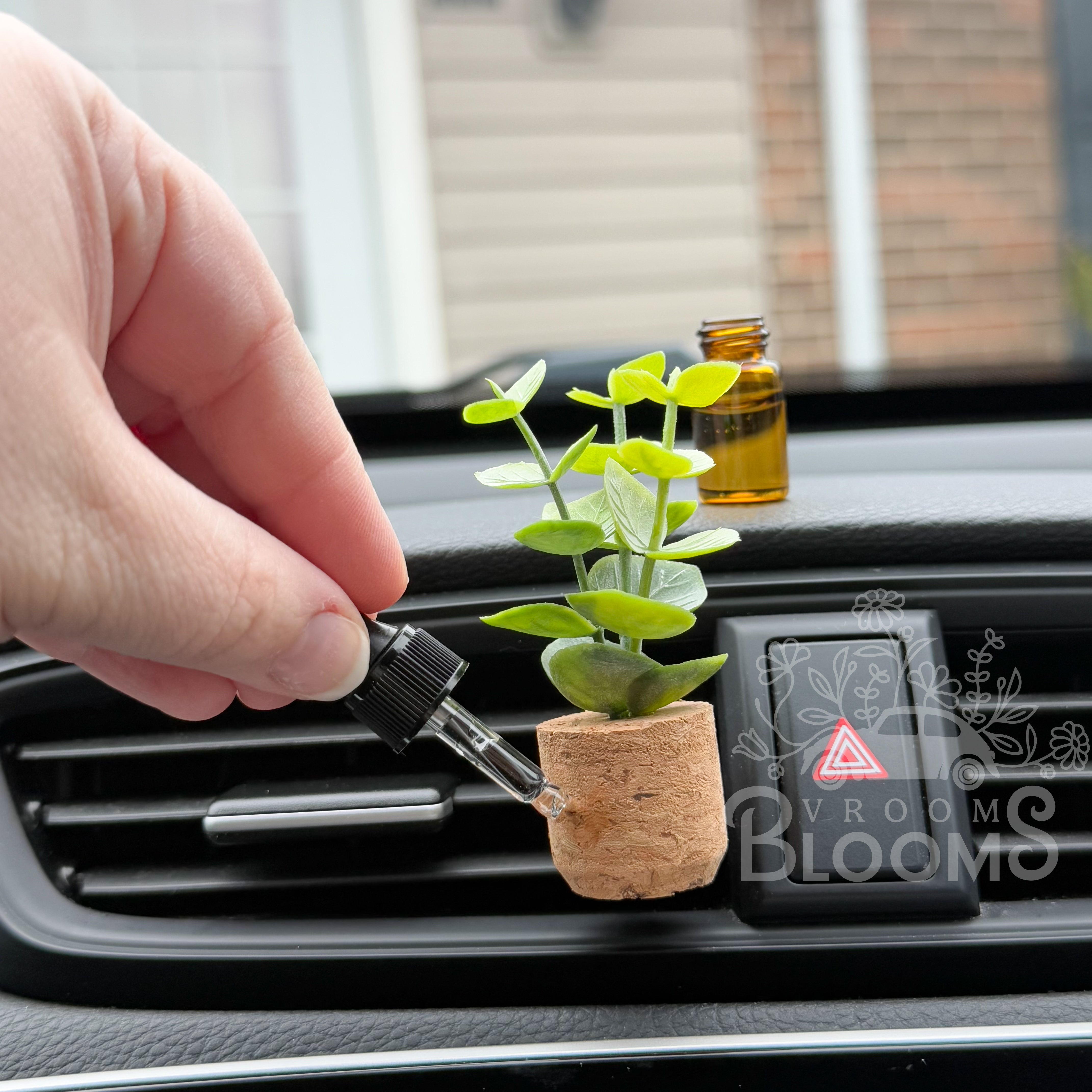 Eucalyptus Plant Vent Clip Car Air Freshener Diffuser | Reusable & Handmade in the USA