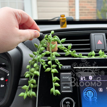 Hanging Vine Vent Clip Car Air Freshener Diffuser | Reusable & Handmade in the USA