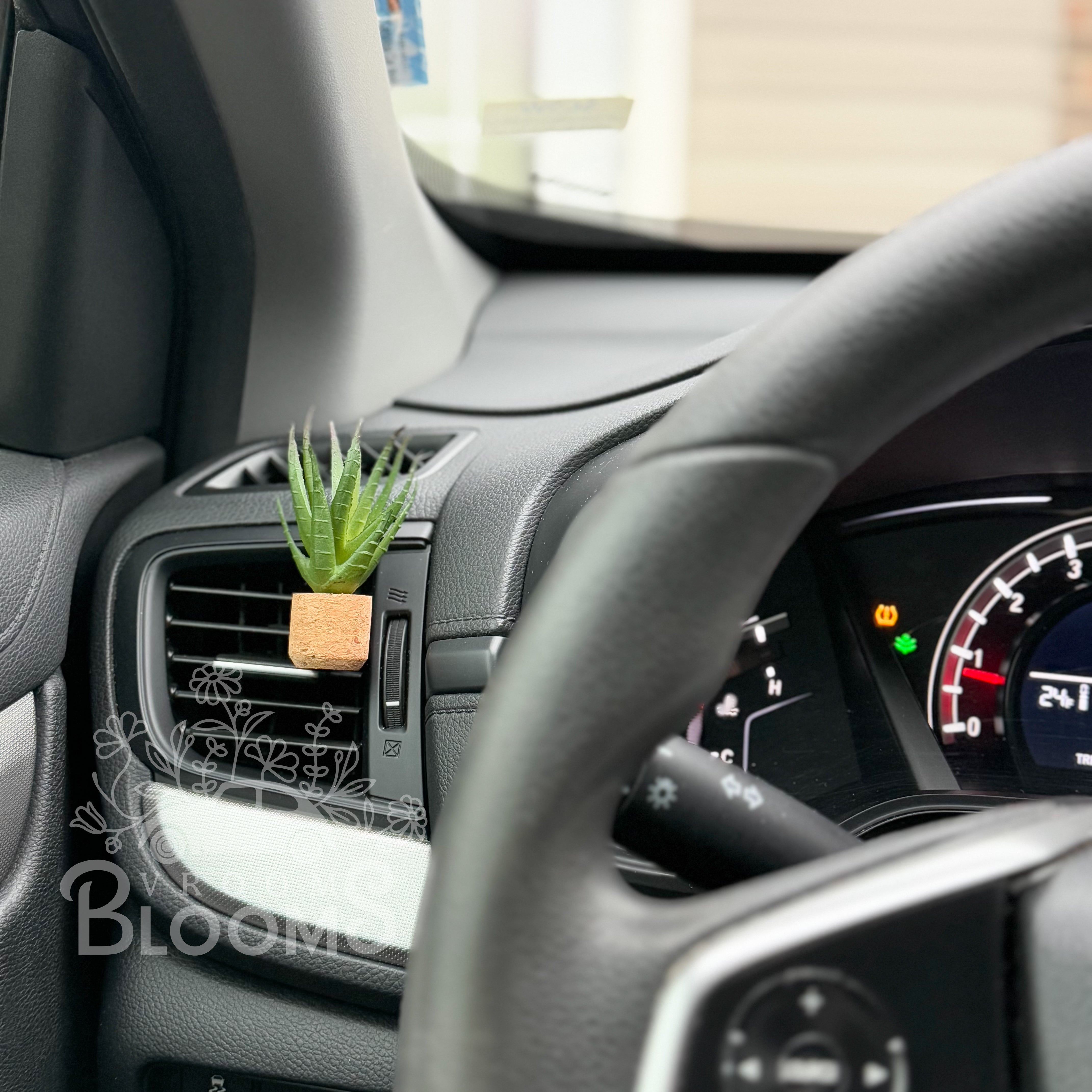 Tall Aloe Vera Vent Clip Car Air Freshener Diffuser | Reusable & Handmade in the USA