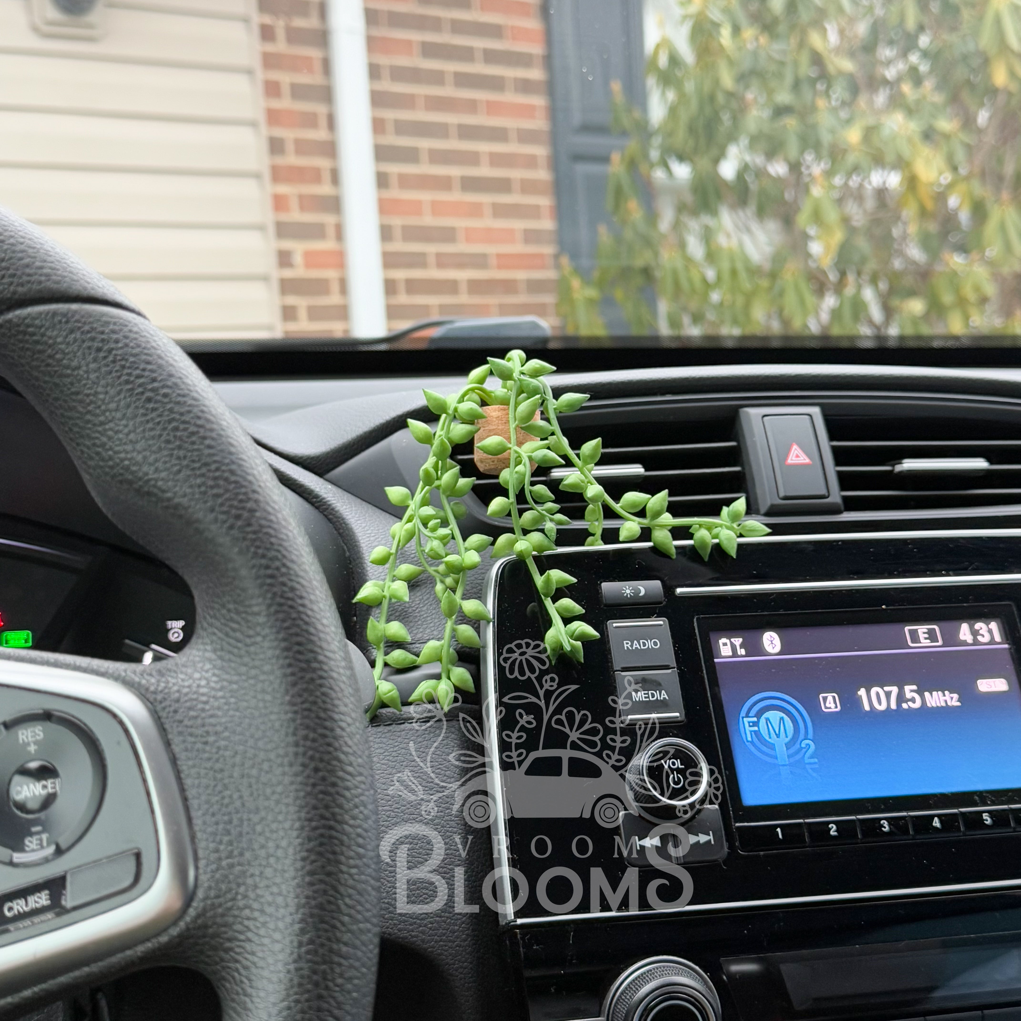 Hanging Vine Vent Clip Car Air Freshener Diffuser | Reusable & Handmade in the USA