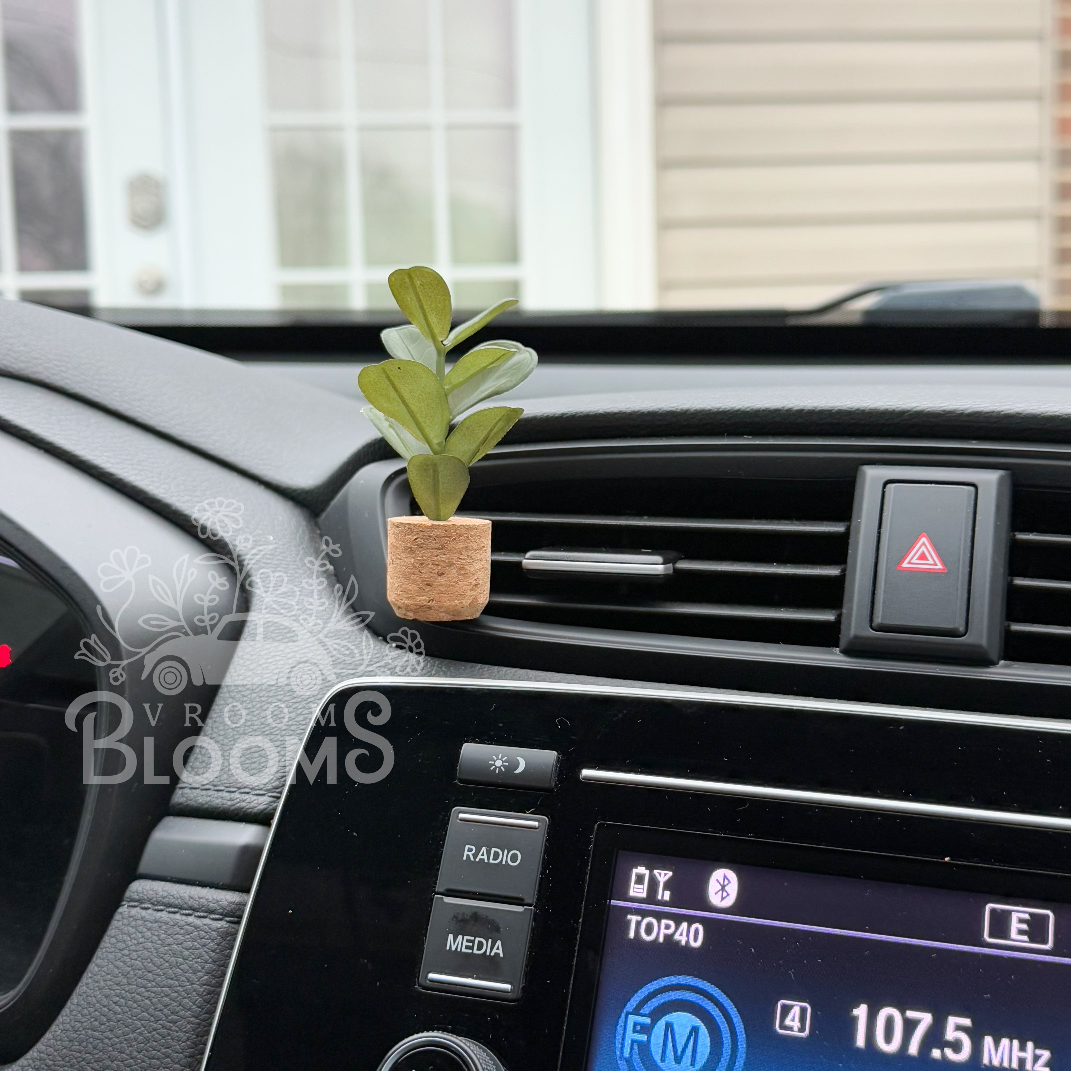 Fiddle Fig Leaf Plant Vent Clip Car Air Freshener Diffuser | Reusable & Handmade in the USA