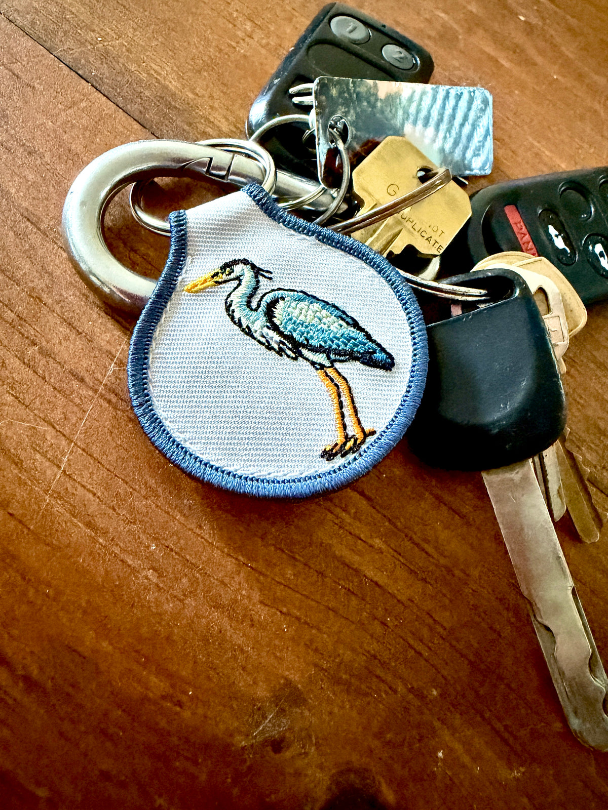 Embroidered Patch Keychain - Snake Plant
