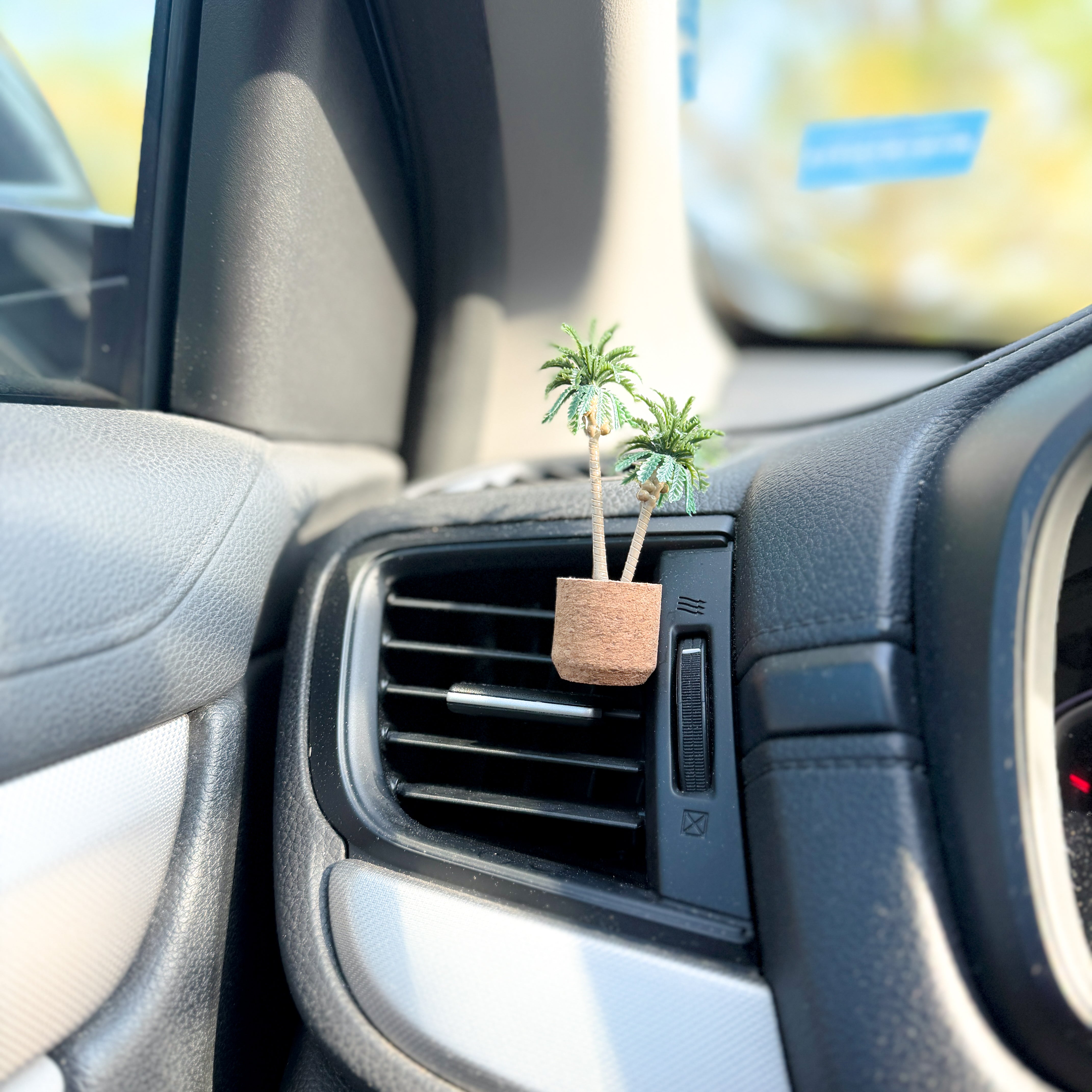 Palm Tree Plant Vent Clip Car Air Freshener Diffuser | Reusable & Handmade in the USA