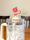 Straw Topper 3 pack - Teach Love Inspire Apple, Teacher Books & Apple, Backpack