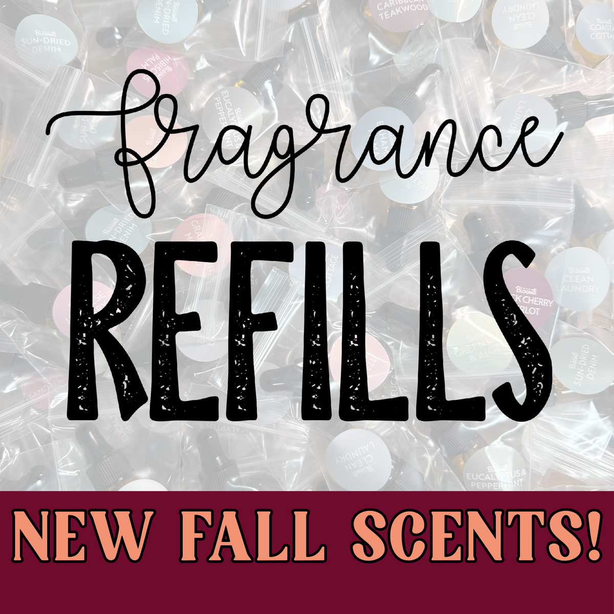 Fragrance Oil Refill for Plant Vent Clip Diffusers - 3mL & 30mL