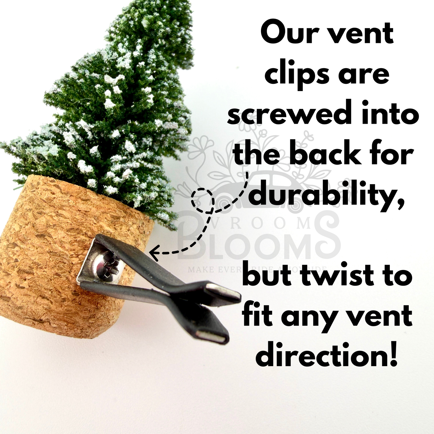 Christmas Vent Clip Car Air Freshener Diffuser | Reusable & Handmade in the USA